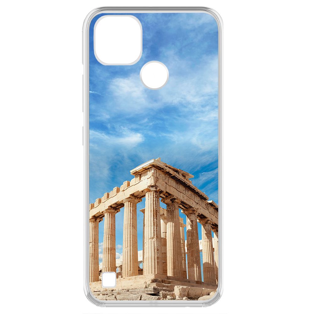 Чехол-накладка Krutoff Clear Case Греция, Парфенон для Realme C21Y