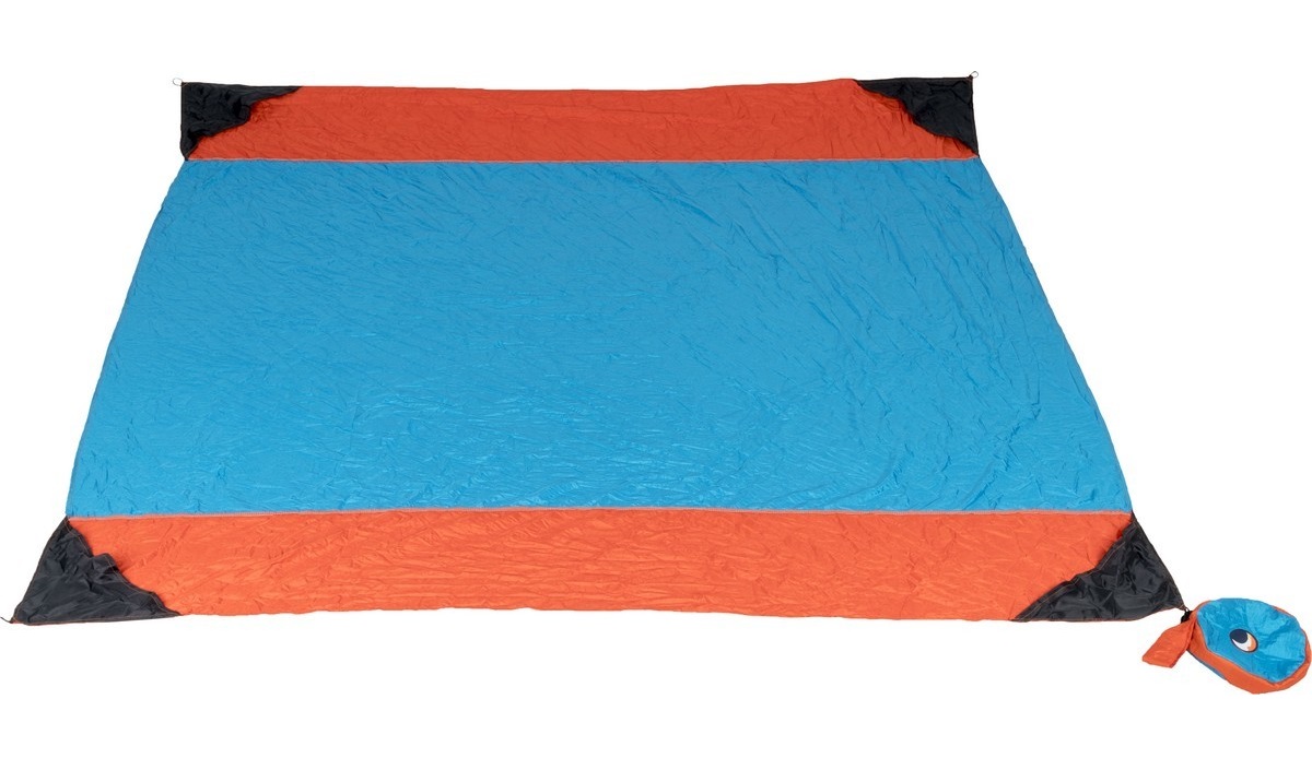 фото Коврик туристический ticket to the moon beach blanket aqua/orange 210 x 210 x 1 см