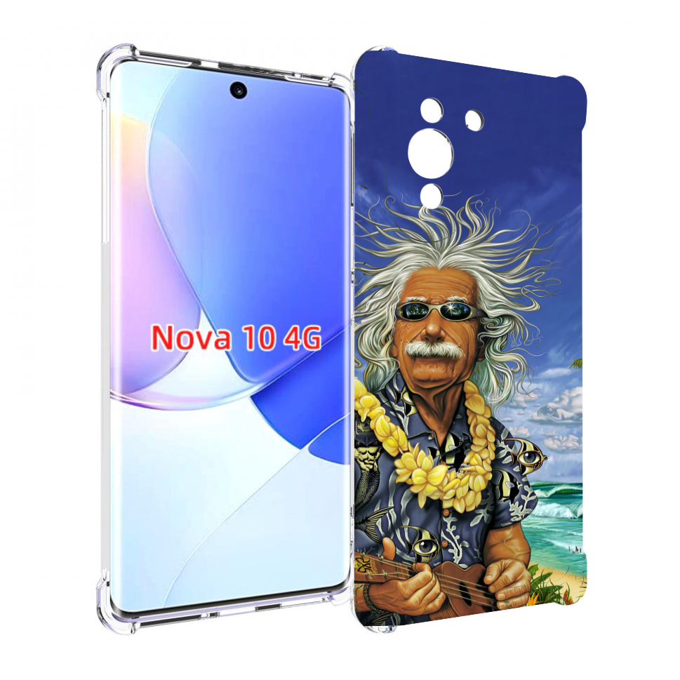 

Чехол MyPads энштейн на отдыхе для Huawei Nova 10, Прозрачный, Tocco