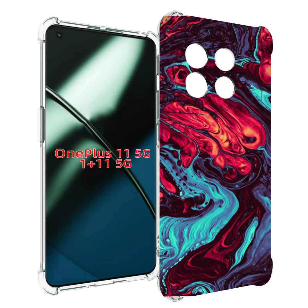 

Чехол MyPads разбавленная краска для OnePlus 11, Прозрачный, Tocco