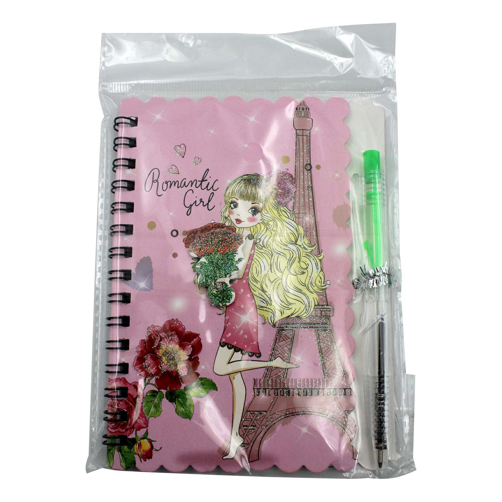 

Блокнот Mazari Girls 14 х 10 см на евроспирали в ассорт 30 листов + шариковая ручка M-3686