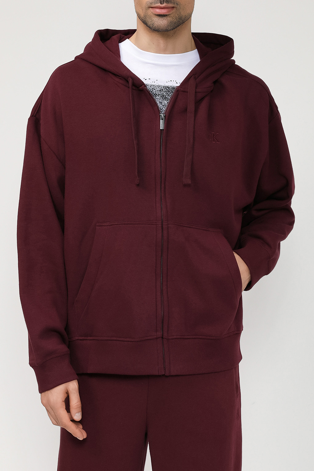

Толстовка мужская Calvin Klein 40HM259 фиолетовая 2XL, Фиолетовый, 40HM259