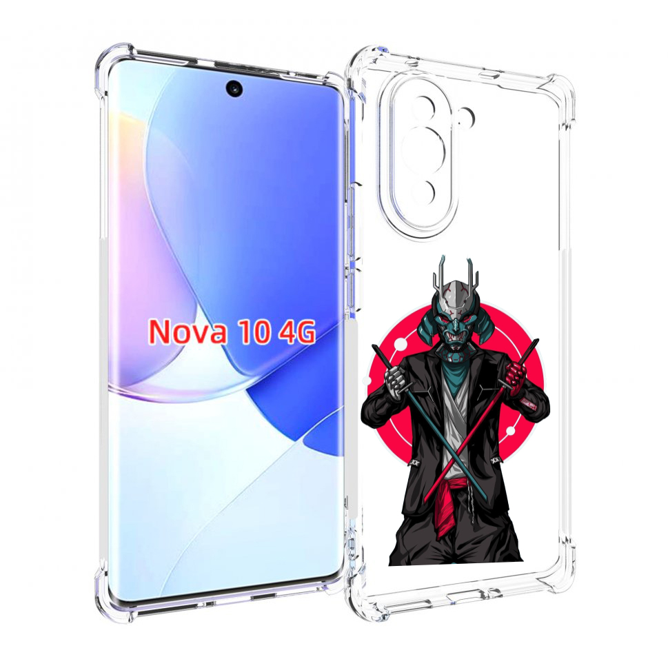 

Чехол MyPads якудза с катанами для Huawei Nova 10, Прозрачный, Tocco