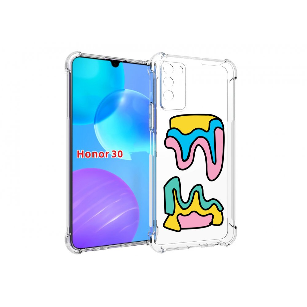 

Чехол MyPads вытекающая-абстракция для Huawei Honor 30 Lite, Tocco