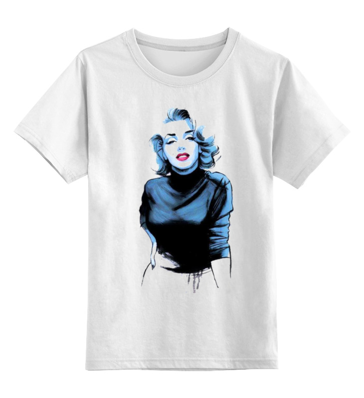 

Футболка детская Printio Monroe blue's цв. белый р. 140, Monroe blue's