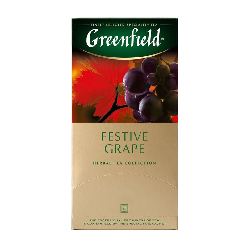 Травяной чай Greenfield Festive Grape в пакетиках 2 г х 25 шт 382₽