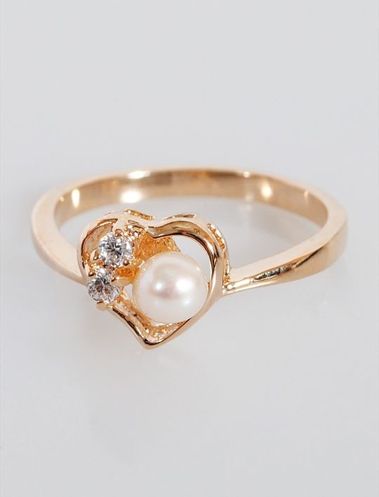 

Кольцо из бижутерного сплава р. 18 Lotus Jewelry 65R-042fwp, жемчуг искусственный/циркон, 65R-042fwp