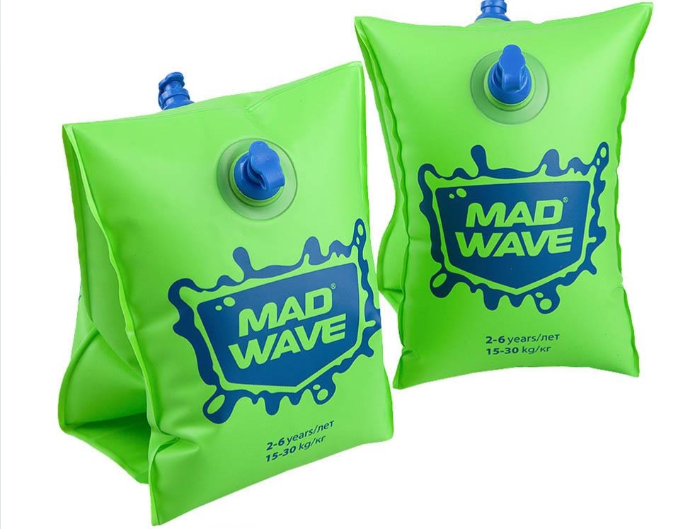 Нарукавники Mad Wave зеленый, M075603110W