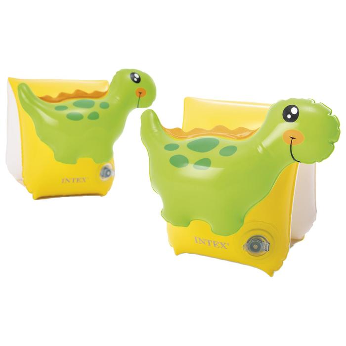 

Нарукавники надувные Intex DINOSAUR ARM BANDS (Динозавр), 3-6 лет, 23x20см, Желтый, int56664NP