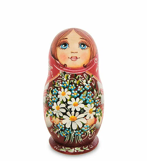 

Матрешка Марьюшка с ромашками, Разноцветный