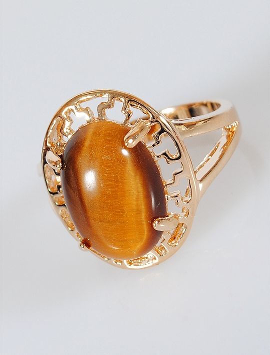 

Кольцо из бижутерного сплава р. 18 Lotus Jewelry 897R-07ti, тигровый глаз, 897R-07ti
