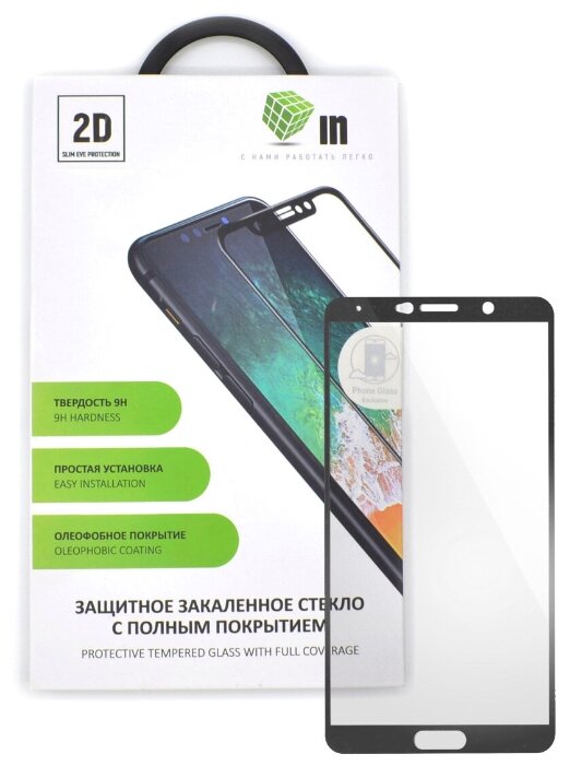 

Защитное стекло 2D INAKS для Huawei Nova 2i Full Glue/Full Screen, черное