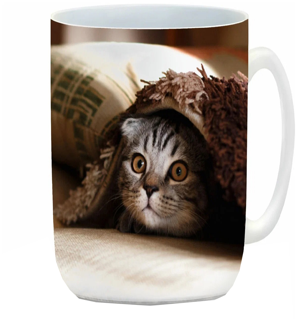 

Кружка CoolPodarok Котёнок под одеялом