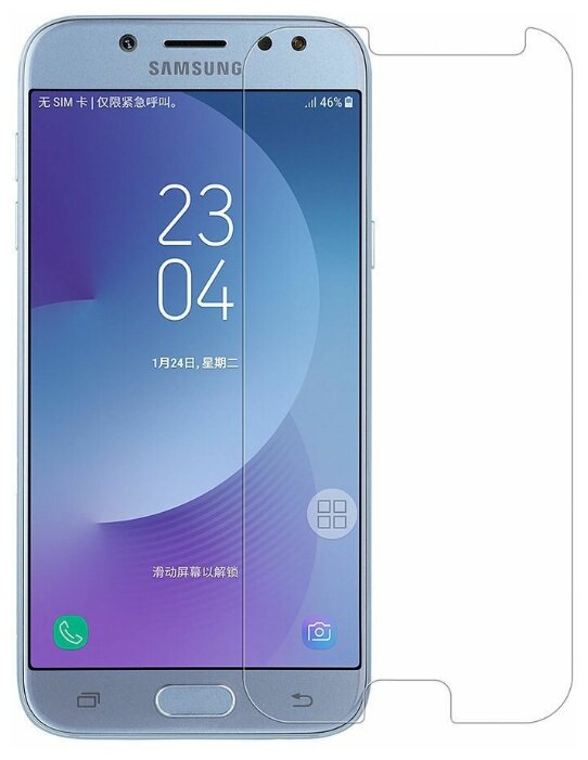

Защитное стекло (без рамки) Full Glue для Samsung Galaxy J7 2017, прозрачное