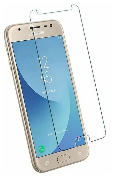 

Защитное стекло (без рамки) Full Glue для Samsung Galaxy J3 2017, прозрачное