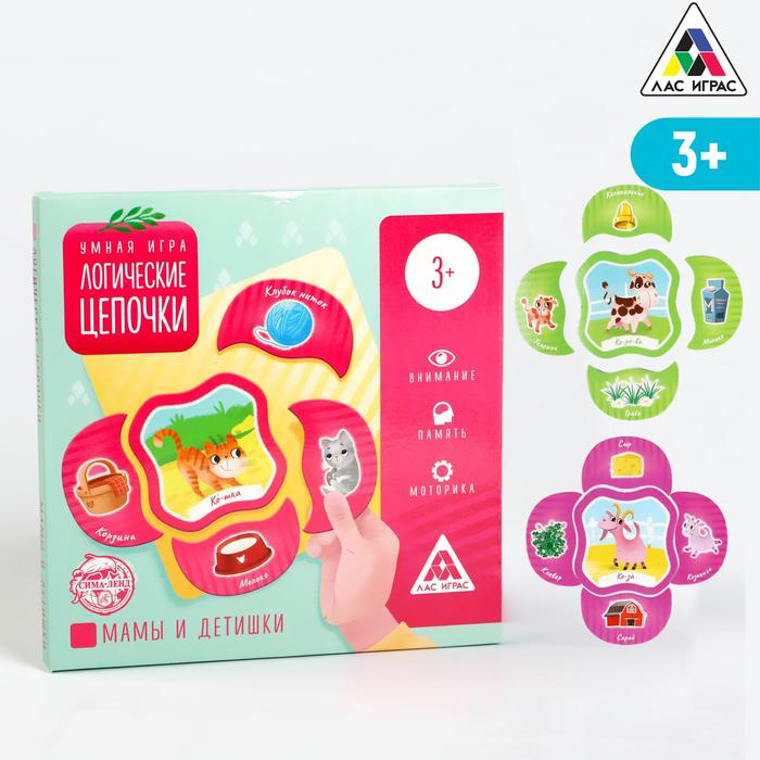 

Развивающая игра «Логические цепочки. Мамы и детишки», 3+