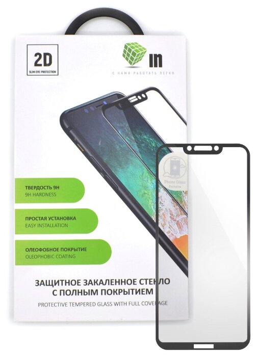 

Защитное стекло 2D INAKS для Huawei Honor Play 4 Full Glue/Full Screen, черное