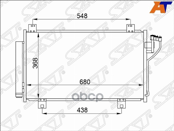 

SAT Радиатор кондиционера MAZDA 3 13-/MAZDA 6 13-