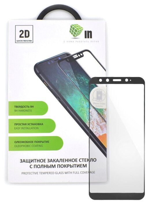 

Защитное стекло 2D INAKS для Xiaomi Mi A2/Mi 6XFull Glue/Full Screen, черное