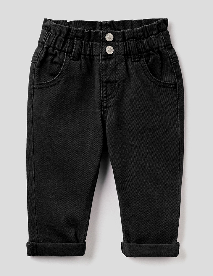

Брюки для девочек Benetton цв. черный р.98, 21A_47F855DT0