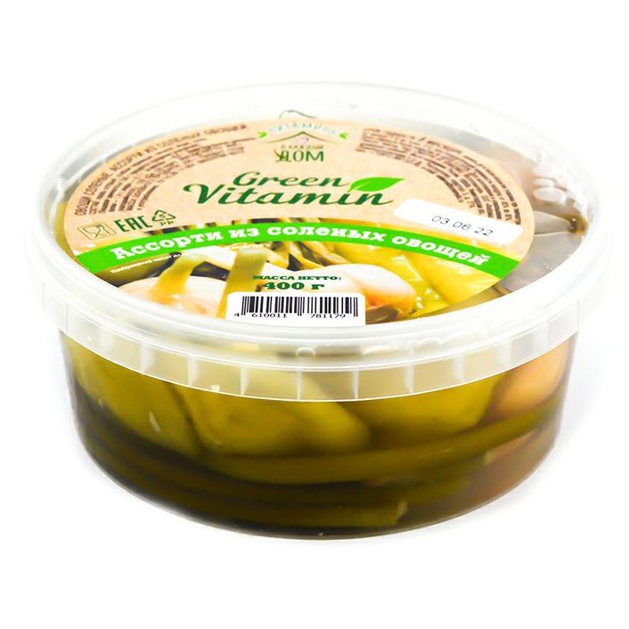 Ассорти из овощей Green vitamin перец-чеснок-черемша 400 г