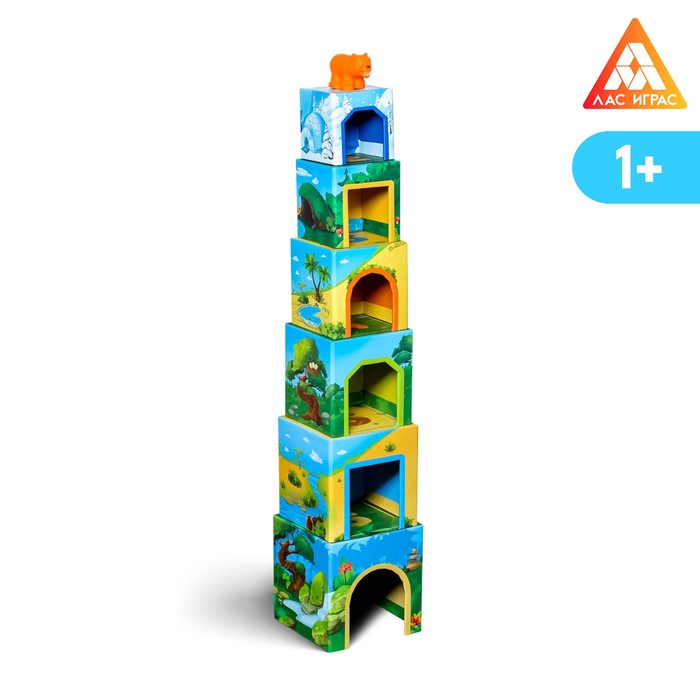 

Развивающая игра «Умные кубики. Изучаем животных», 1+