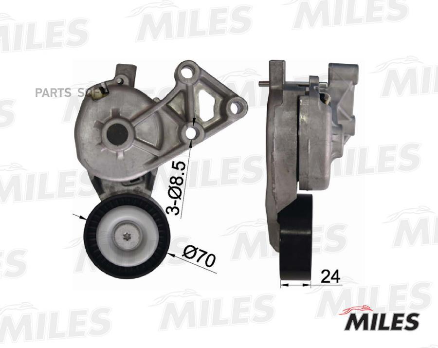 

MILES AG00056 Натяжитель ремня приводного VAG 1.9TDI AG00056