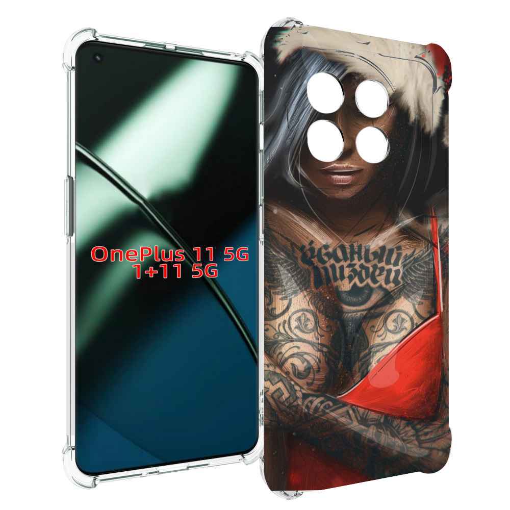Чехол MyPads санта-клаус-девушка для OnePlus 11