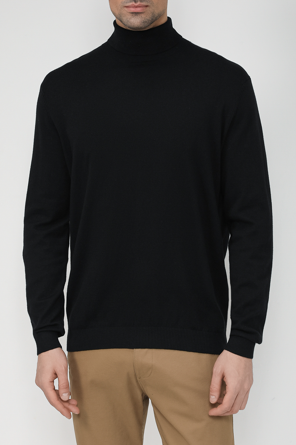 

Водолазка мужская Esprit Casual 093EE2I322 черная S, Черный, 093EE2I322