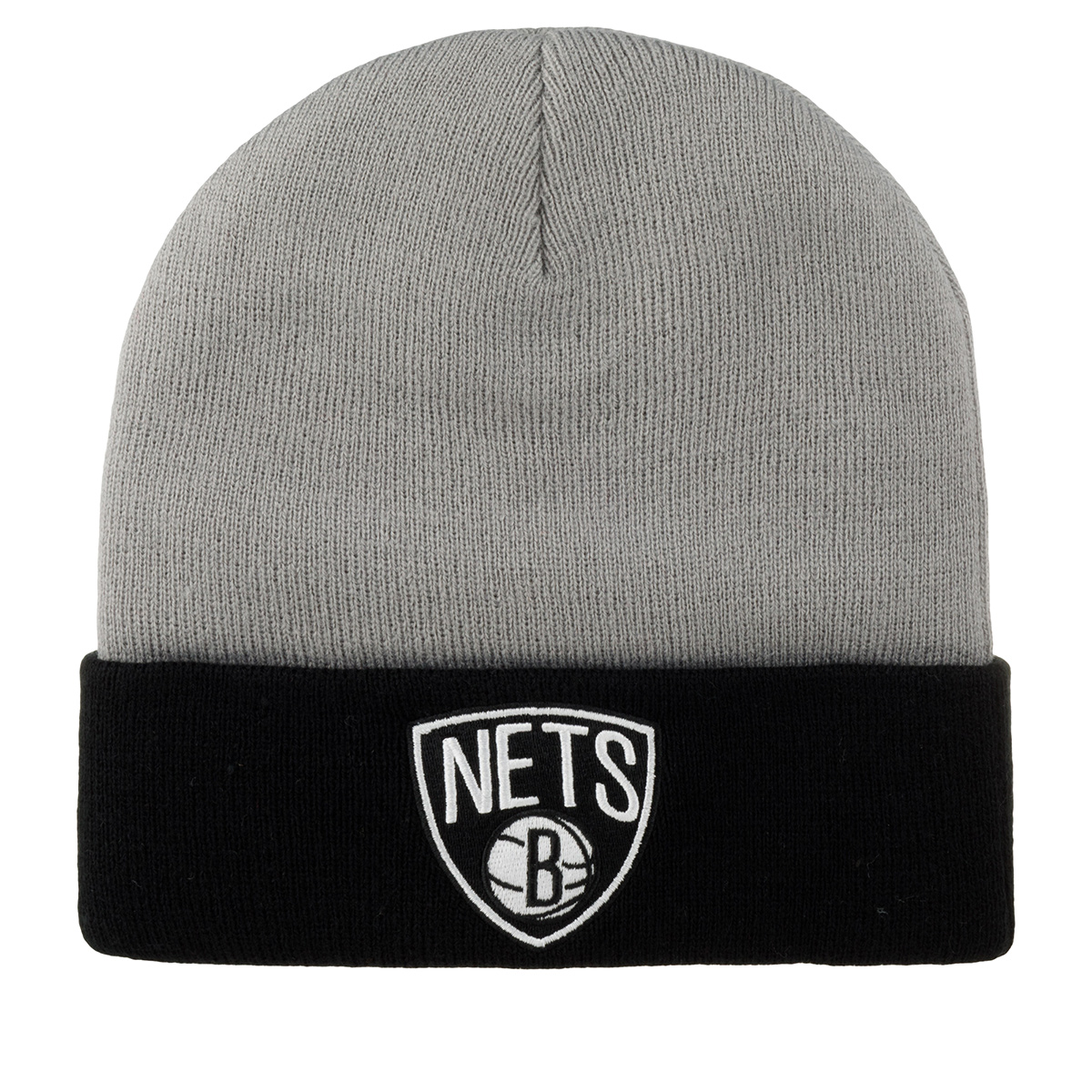 Шапка унисекс Mitchell&Ness MN-NBA-EU174-BRONET-BrooklynNets серая/черная, one size