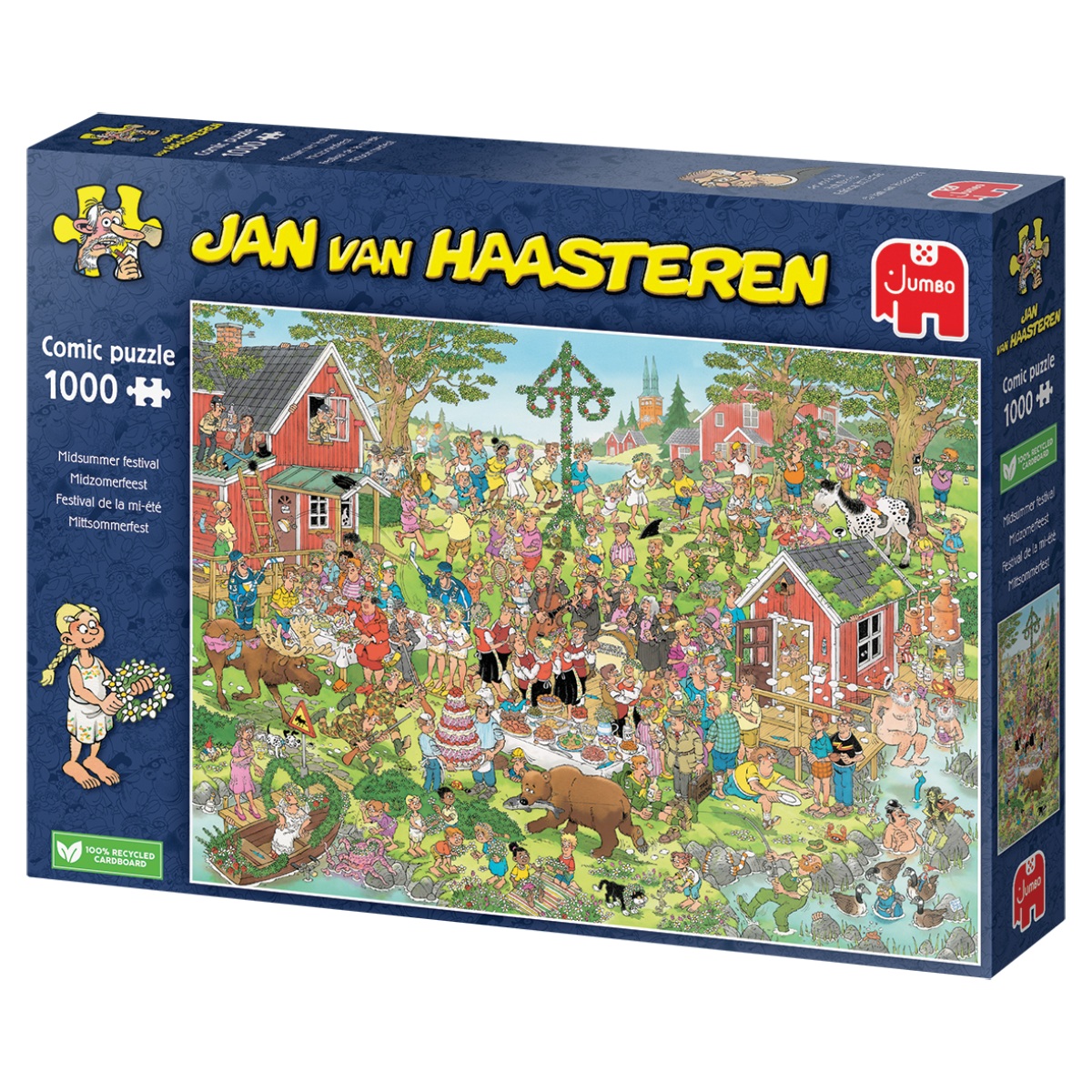 

Пазл Jumbo Праздник летнего солнцестояния J1110100029, 1000 деталей, Праздник летнего солнцестояния