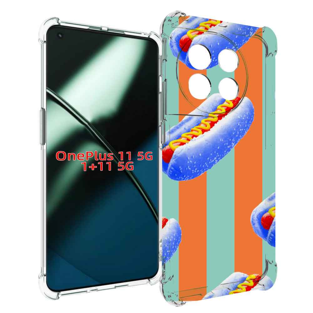 

Чехол MyPads синие хотдоги для OnePlus 11, Прозрачный, Tocco