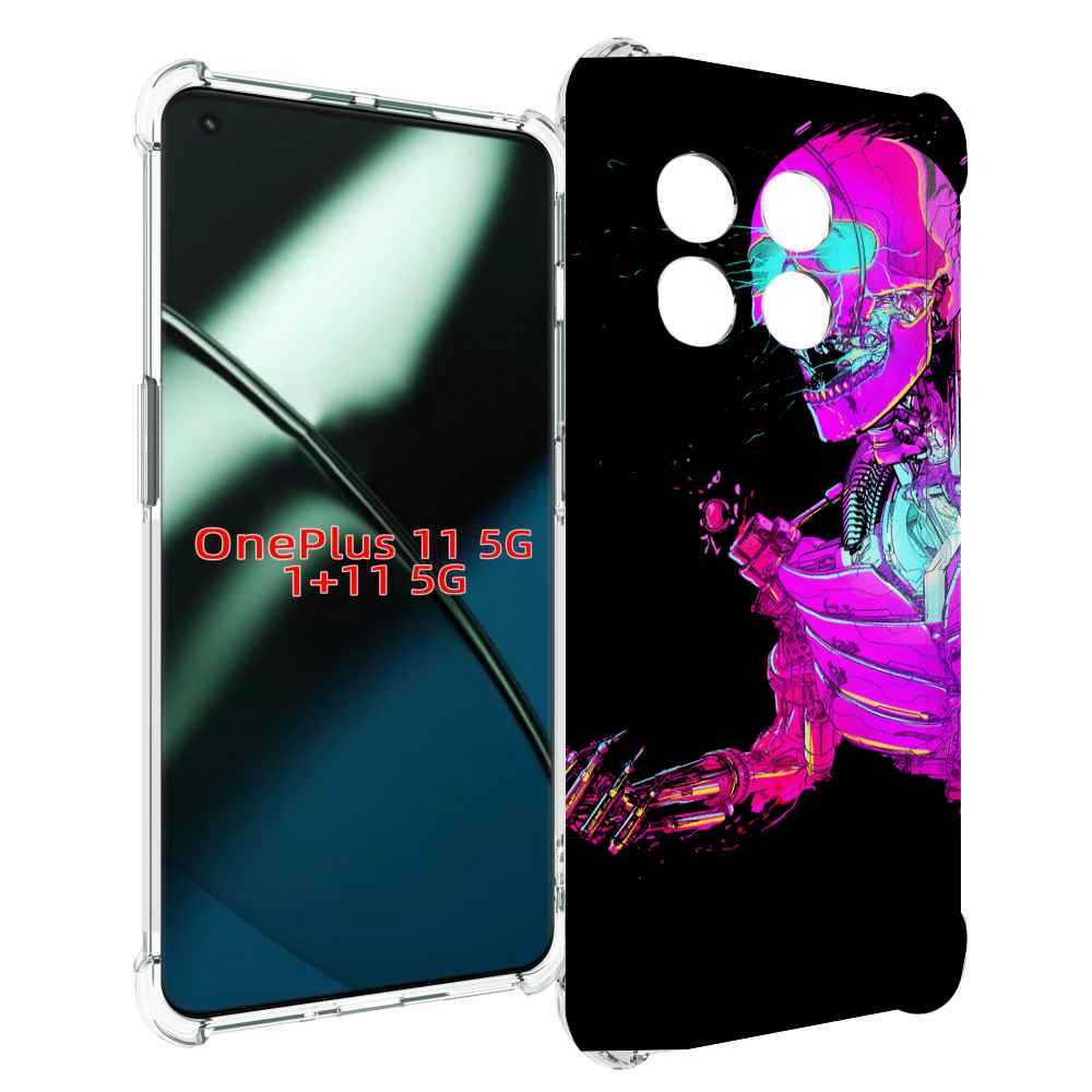 

Чехол MyPads скелет-робот-фиолетовый для OnePlus 11, Прозрачный, Tocco