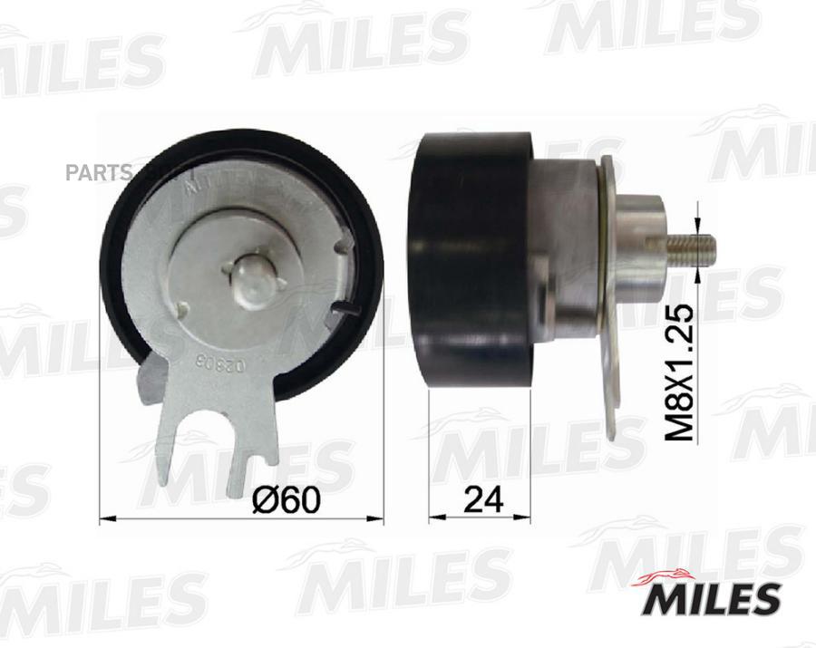 

MILES AG02061 Ролик натяжителя VW Golf 4, Bora, Polo 1.4-1.6 Miles