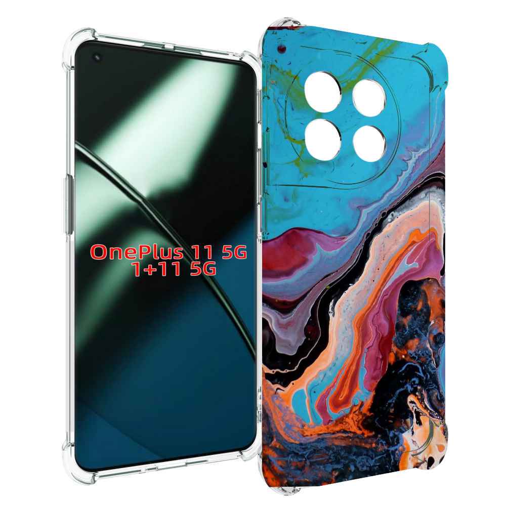 

Чехол MyPads смешанные краски для OnePlus 11, Прозрачный, Tocco