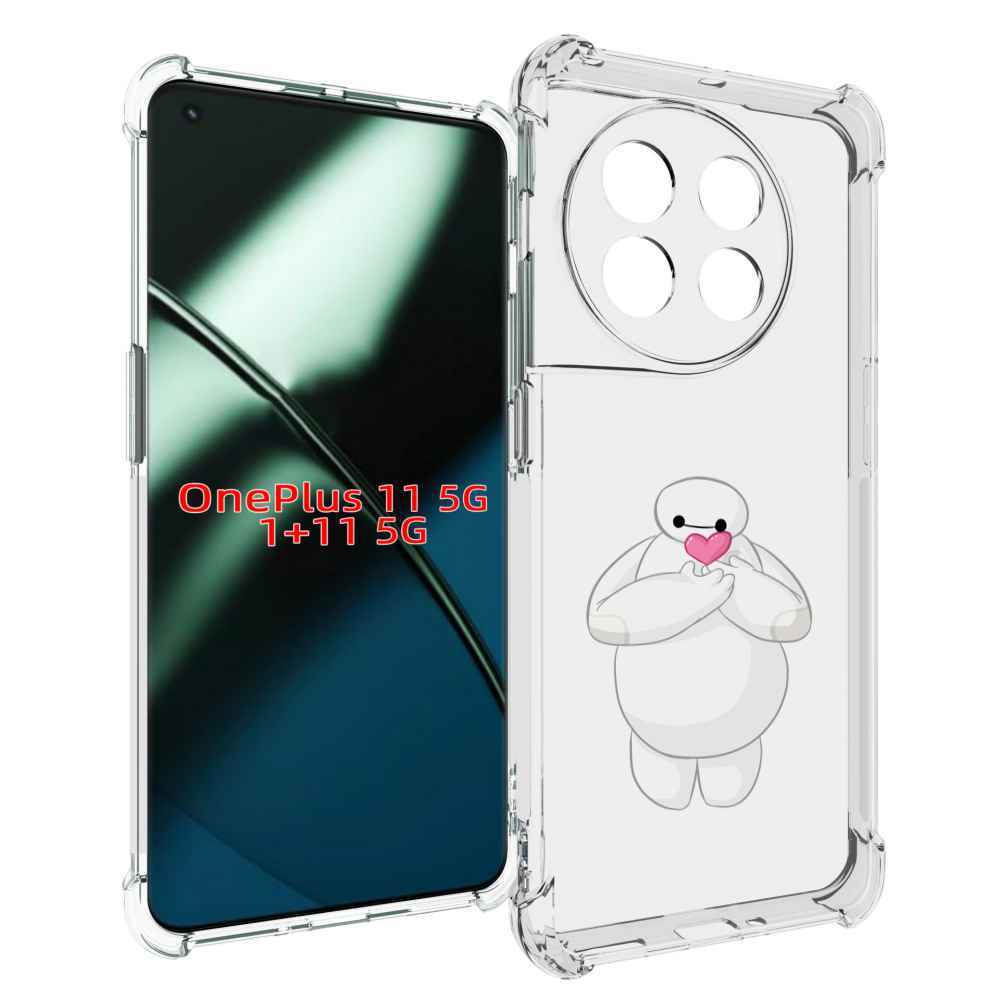 

Чехол MyPads снеговик-с-сердечком для OnePlus 11, Прозрачный, Tocco