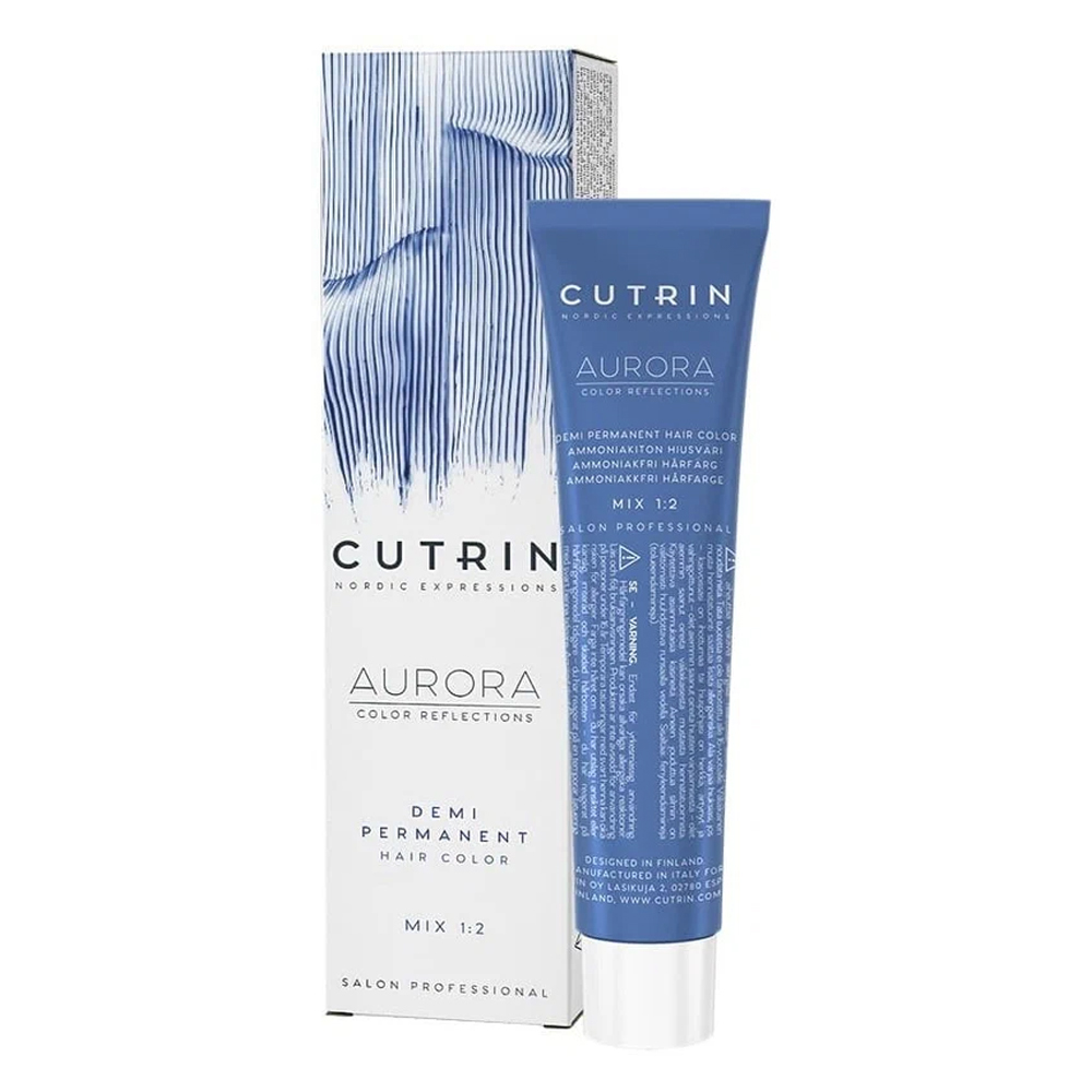 Крем-краситель AURORA DEMI PERMANENT для окрашивания волос CUTRIN 4.0 коричневый 60 мл