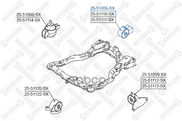 фото Подушка двигателя stellox 2551056sx