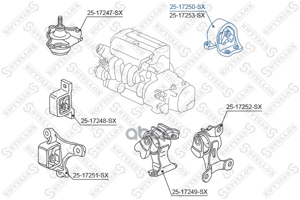 фото Подушка двигателя stellox 2517250sx