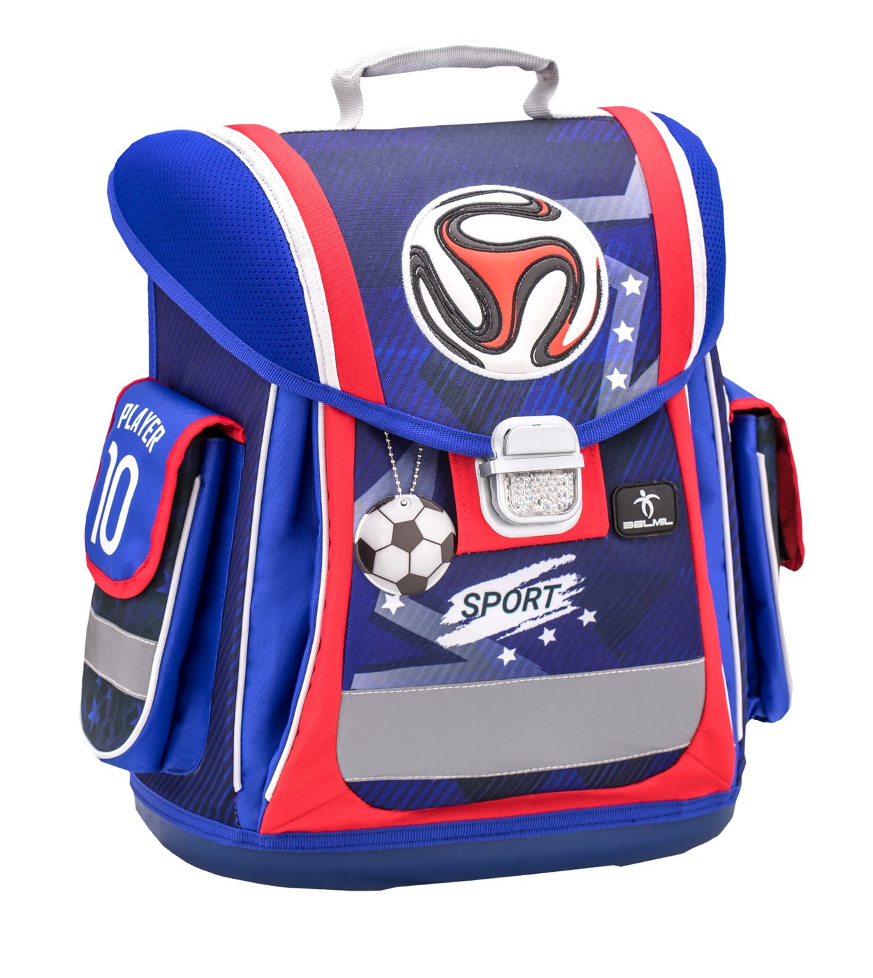 

Ранец детский Belmil Sporty - Red-Blue Football