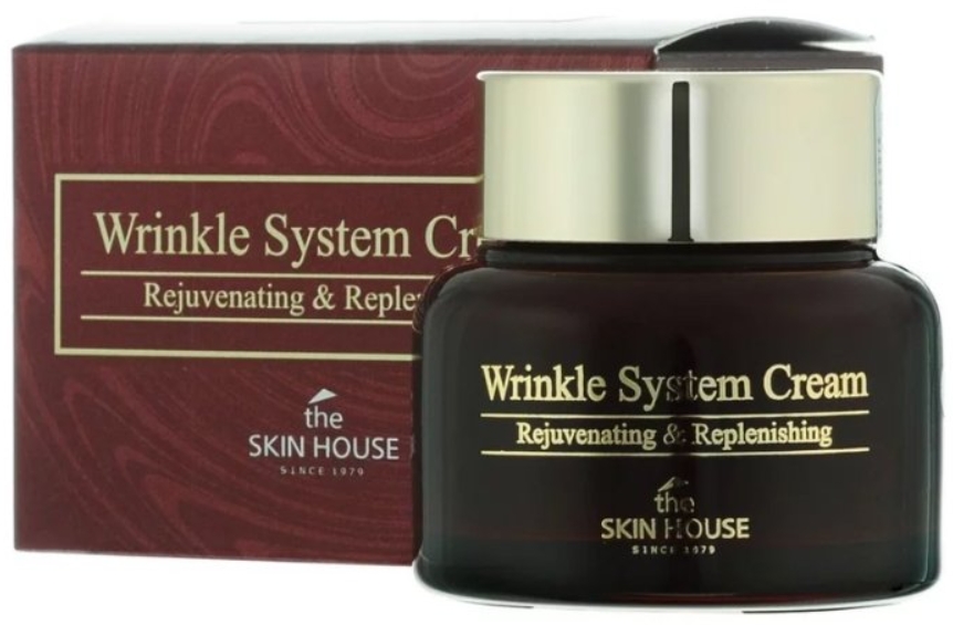 Анти-возрастной питательный крем с коллагеном THE SKIN HOUSE Wrinkle System Cream, 50 мл антивозрастной улиточный крем the skin house 822494 50 мл