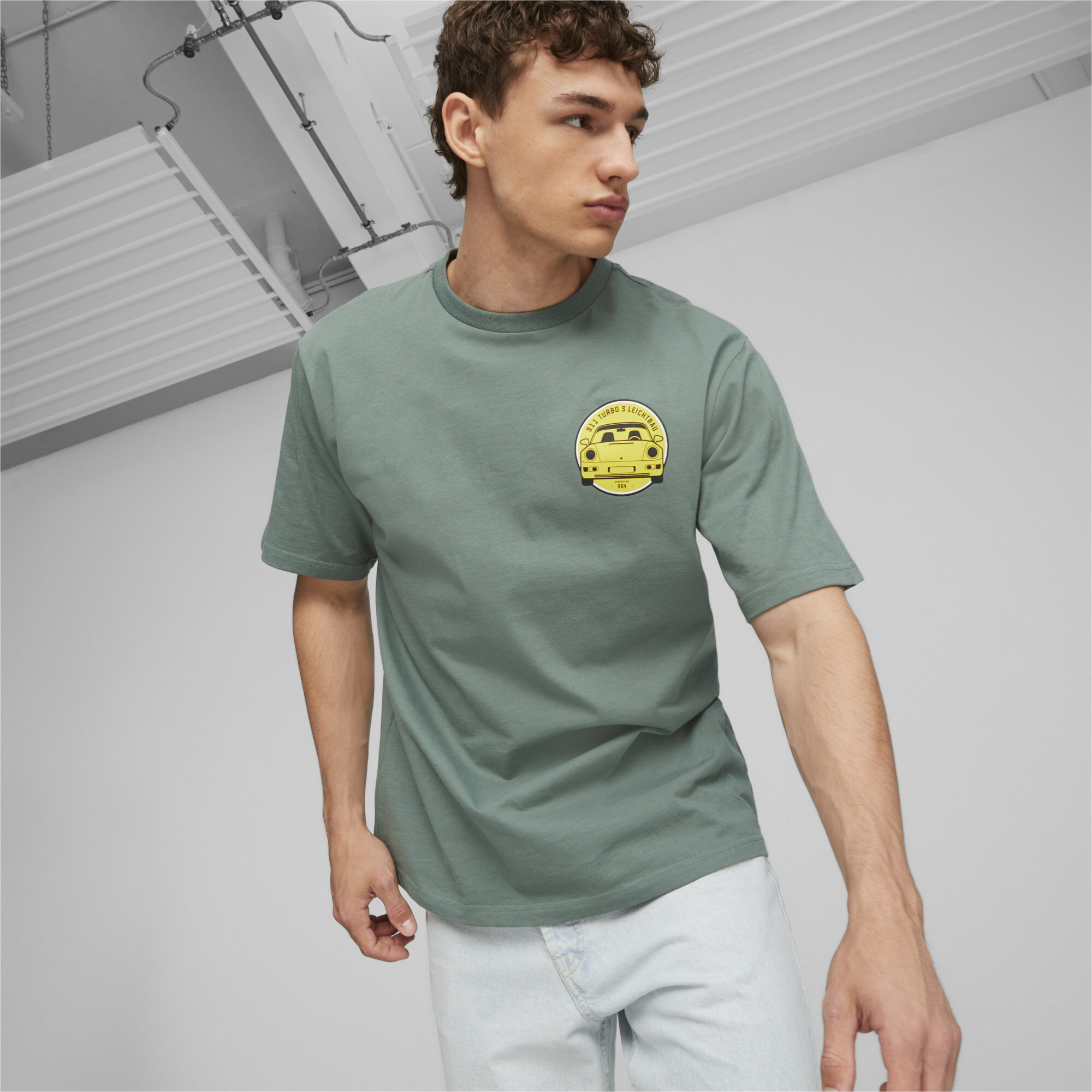 

Футболка мужская PUMA 62103707 зеленая 2XL, Зеленый, 62103707