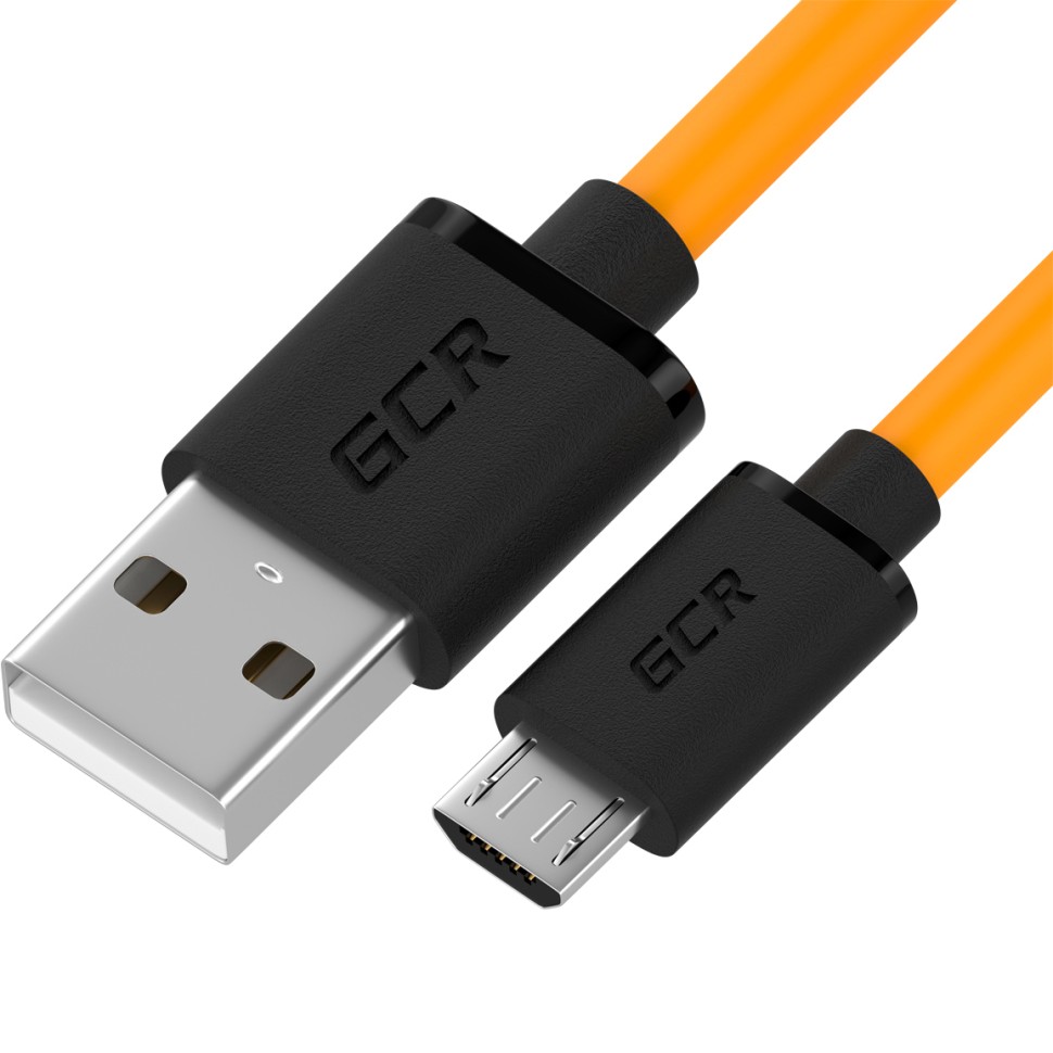 

Кабель GCR GCR-53280 USB - micro USB 3 м, черный; желтый, GCR-53280