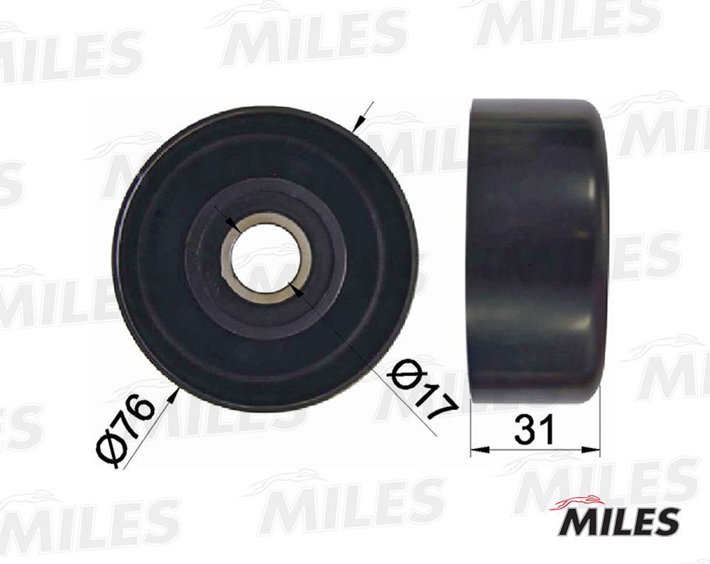 

MILES AG03014 Ролик ремня приводного CHEVROLET LACETTI/AVEO 1.4/1.6 AG03014