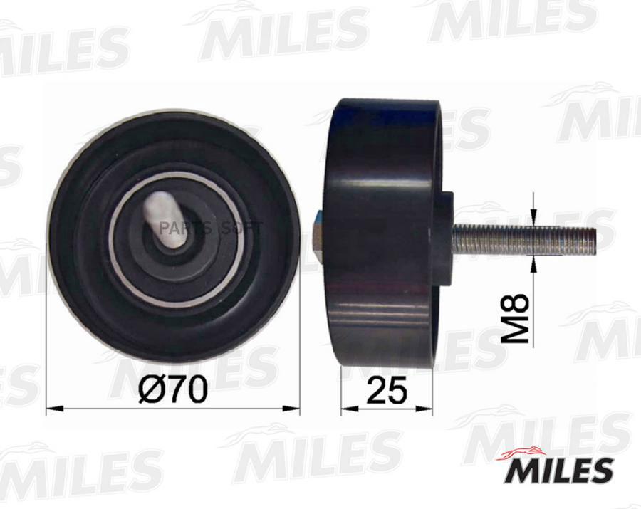 

MILES AG03059 Ролик ремня приводного MAZDA 3/6/CX-7 1.8-2.5 02-