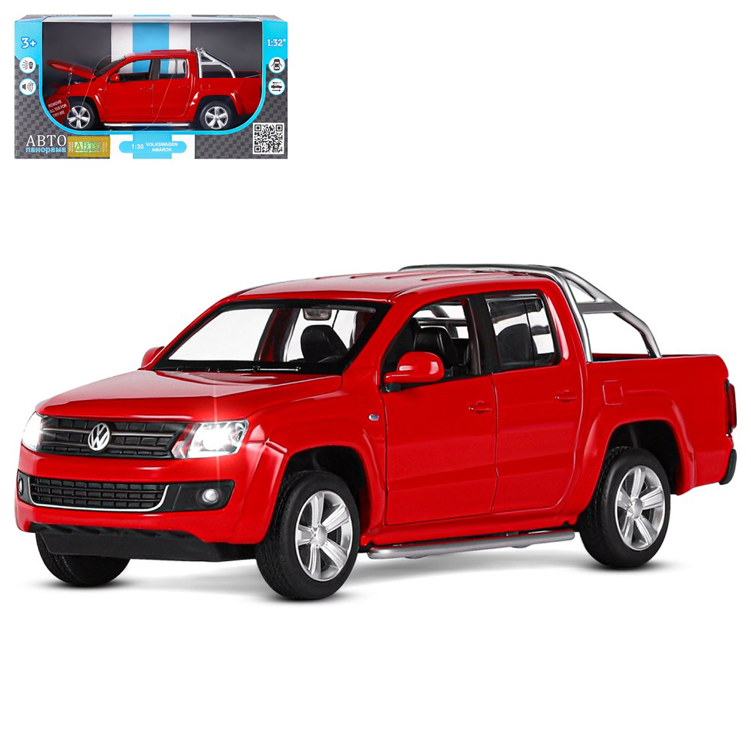 фото Машинка коллекционная тм автопанорама, м 1:30 volkswagen amarok, jb1251299
