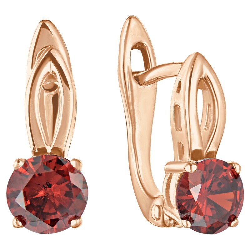 

Серьги из серебра с кристаллом ювелирным LAZURIT-ONLINE 8242RG, 8242RG