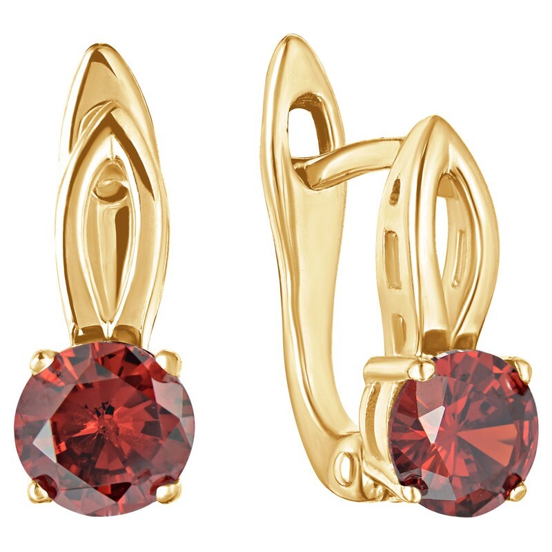 

Серьги из серебра с кристаллом ювелирным LAZURIT-ONLINE 8242YG, 8242YG