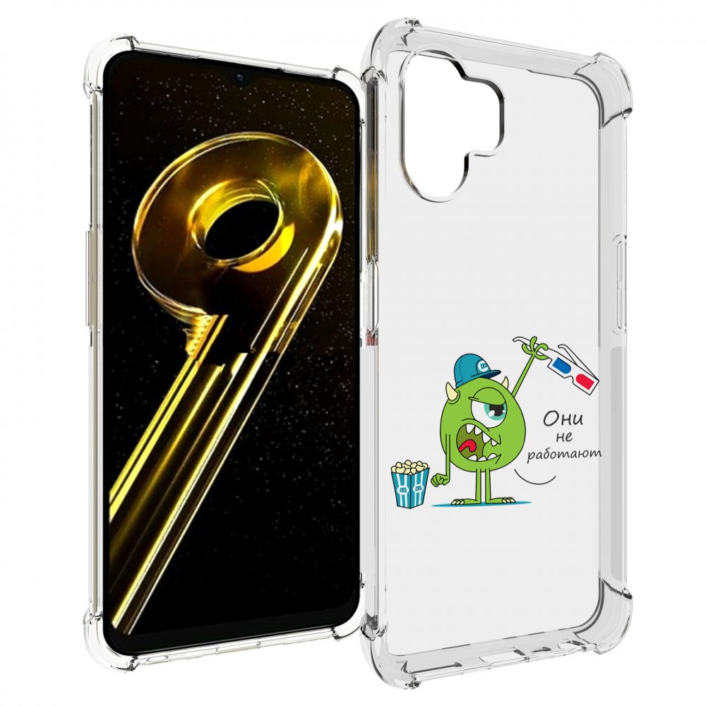 

Чехол бампер MyPads Очки не работают для Realme 10 5G противоуда..., Прозрачный, Tocco