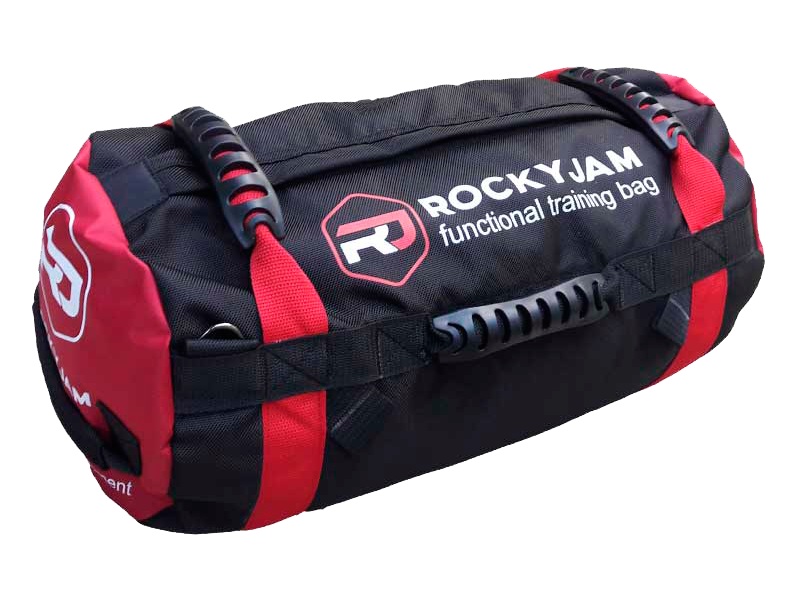

Сэндбэг RockyJam L (35-100 кг) красная с резиновыми ручками